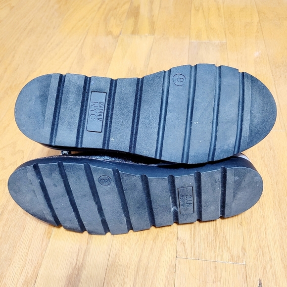 Madden NYC Women's Dark Gray, Wedge Heel Hiker Boots, Size 9 - Picture 5 of 5